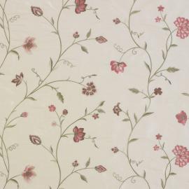 Climbing Floral Dupion Cloud Pink 31413-03 James Hare Limited